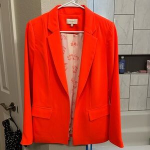 Women's Neon Orange Blazer